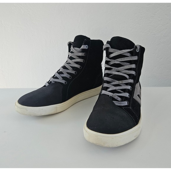 Dainese Street Biker Shoes Womens 5.5 Black Grey Suede Motorcycle Boots - Picture 2 of 8